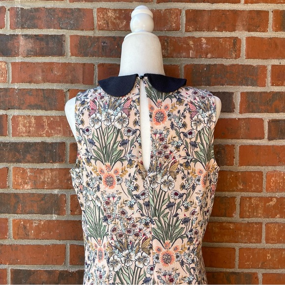 LC Lauren Conrad Sleeveless Peter Pan Collar Floral Dress, Women's Size 12 - Picture 7 of 11